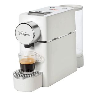 Cafetera de cápsulas - Polti Coffea S18W, 19 bar, 0.85 l, 1400 W, 3 niveles de temperatura, Blanco