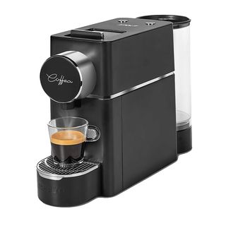 Cafetera de cápsulas - Polti Coffea S18B, 19 bar, 0.85 l, 1400 W, 3 niveles de temperatura, Negro