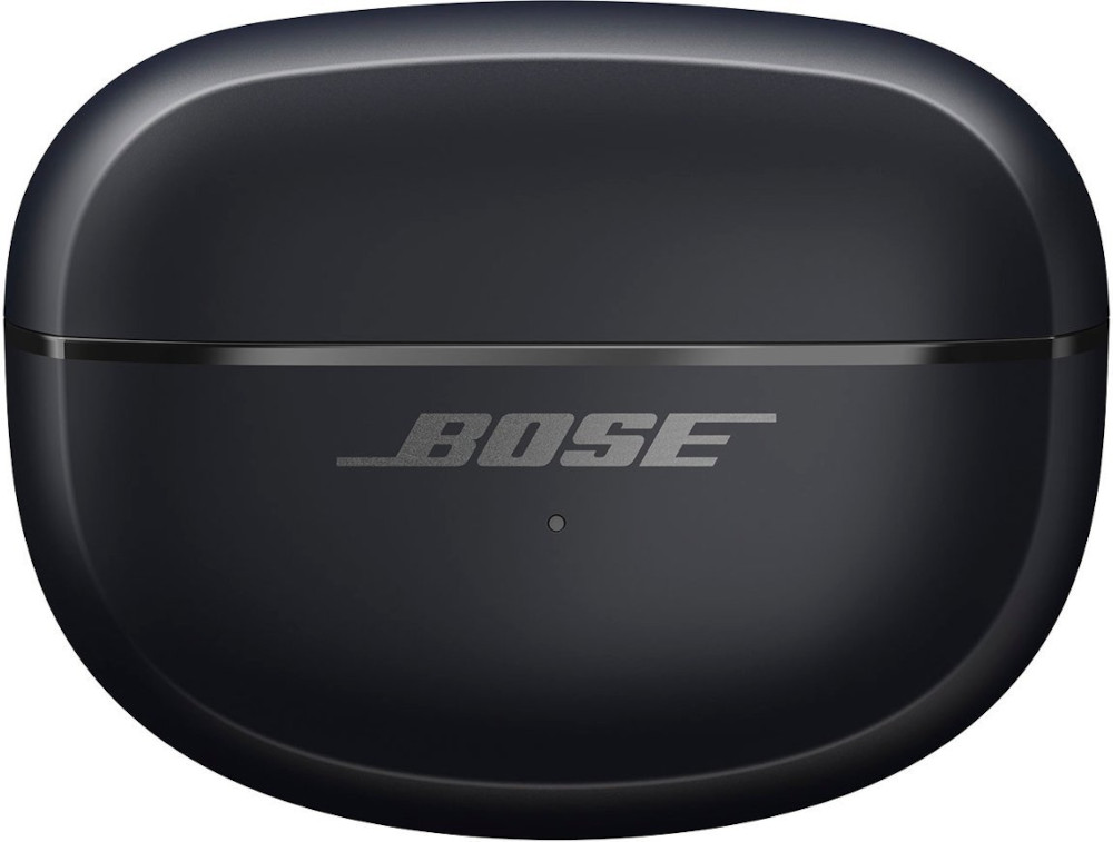 A black rounded case with the brand name 'BOSE' in silver.