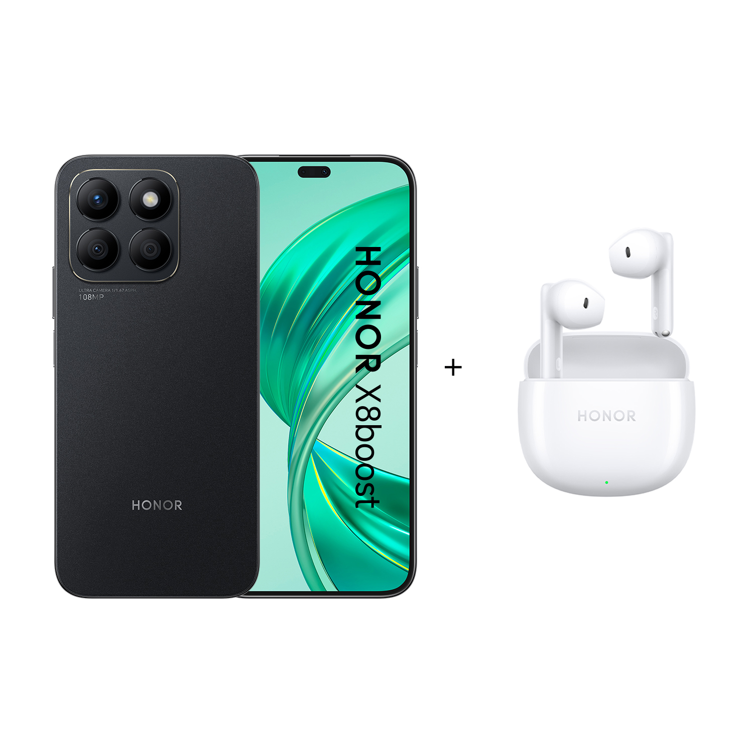 Honor X8B 8+256Gb + Buds X6, 256 GB, Black
