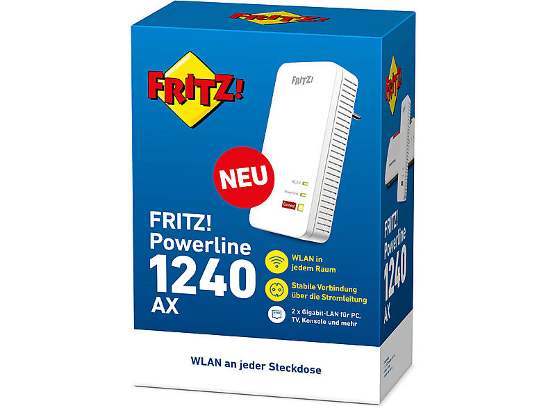 AVM FRITZ!Powerline 1240 AX; Powerline-Adapter — Foto 2 von 4