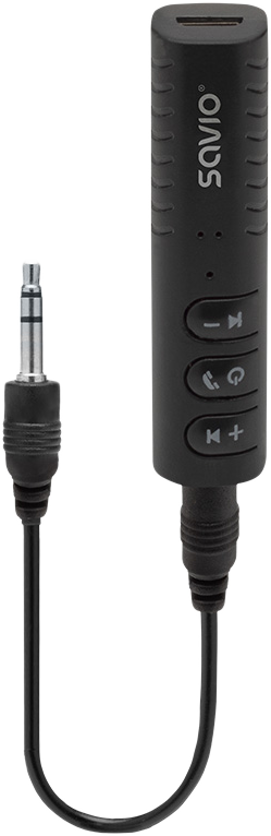 SAVIO TR-11/B bluetooth FM transzmitter, AUX + kihangosító