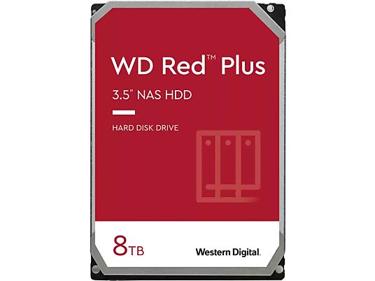 WESTERN DIGITAL WD80EFPX - Disco fisso (HDD, 8 TB, Rosso)