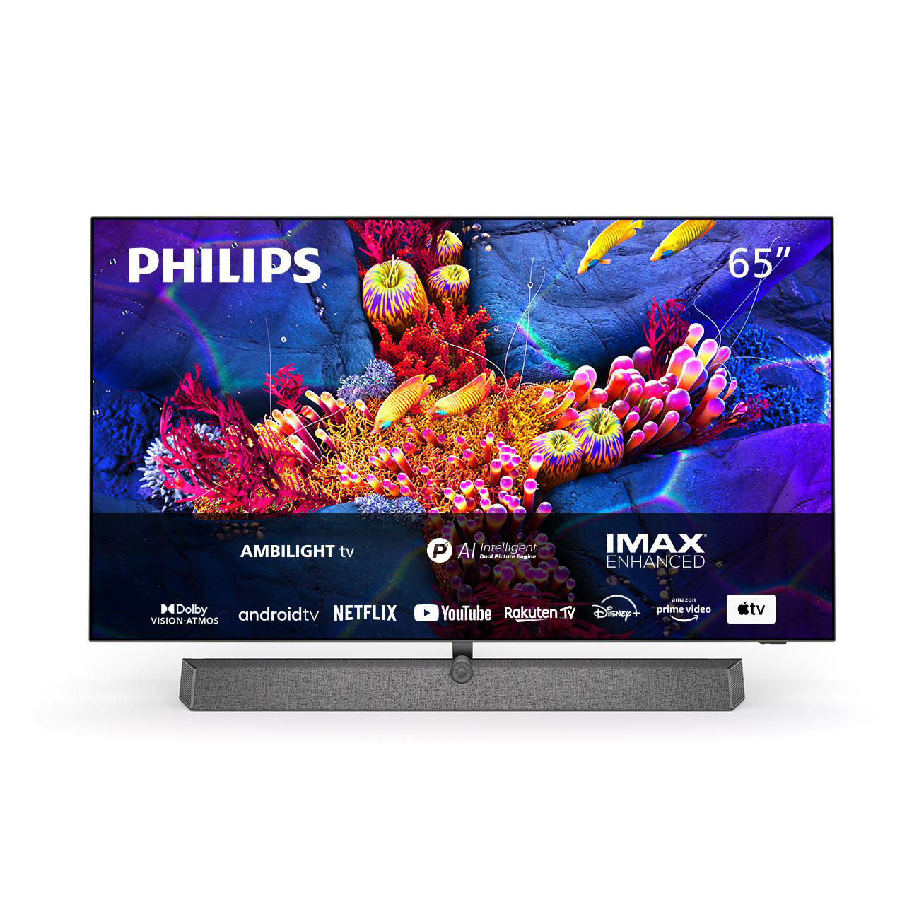 PHILIPS 65OLED937/12 OLED TV (Flat, 65 Zoll / 164 cm, OLED 4K, SMART TV, Ambilight, Android TV™ 11 (R))