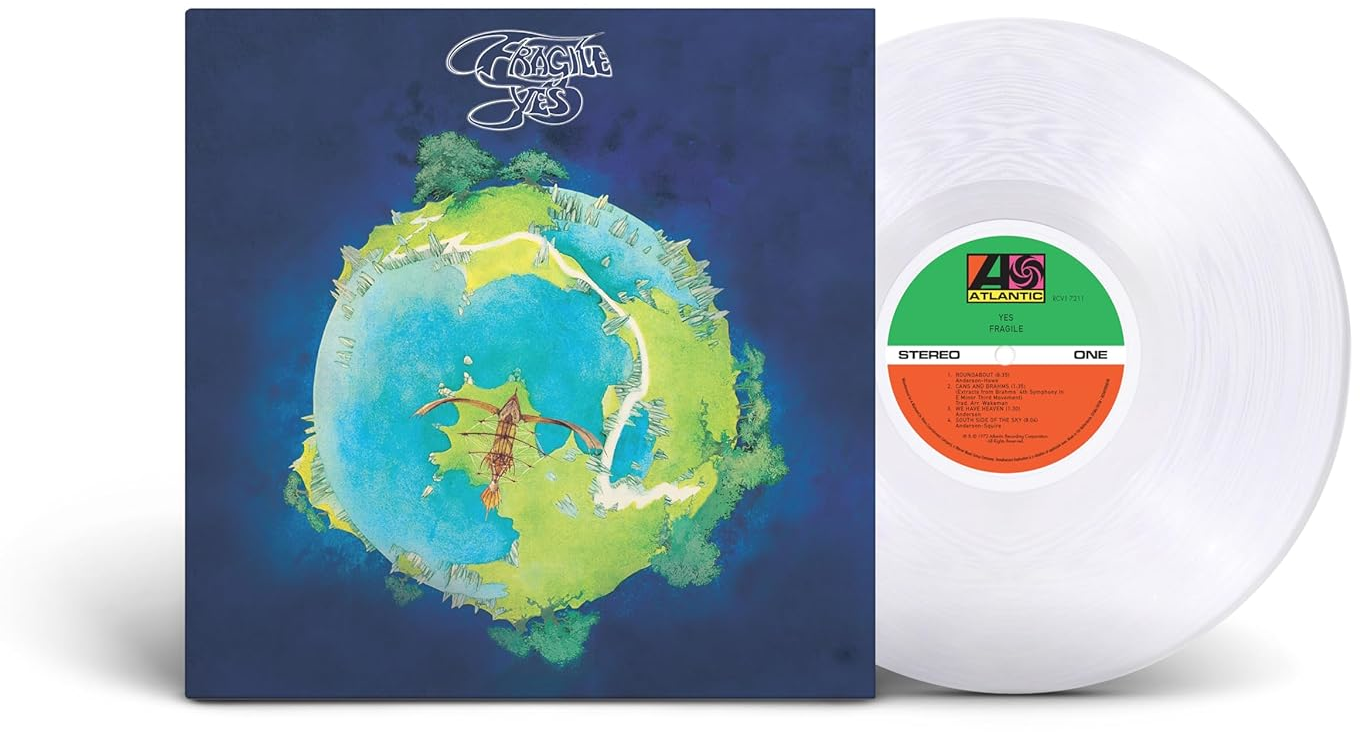 Yes - Fragile album borítója. Föld bolygó szárnyszerű szerkezettel.