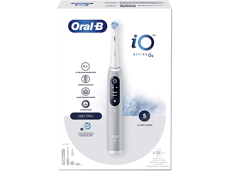 Spazzolino elettrico ORAL-B iO SERIES 6S, 5 programmi, 1 testina