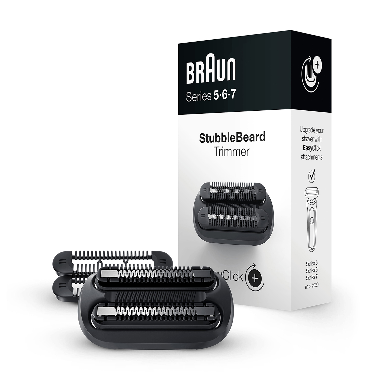 Rifinitore Effetto Barba Incolta per rasoio elettrico Series 5, 6 E 7 Braun Rifin Barba Incolta+4Pett
