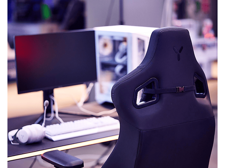 ISY IGC-1000 Gaming Sessel, Schwarz — Foto 4 von 5