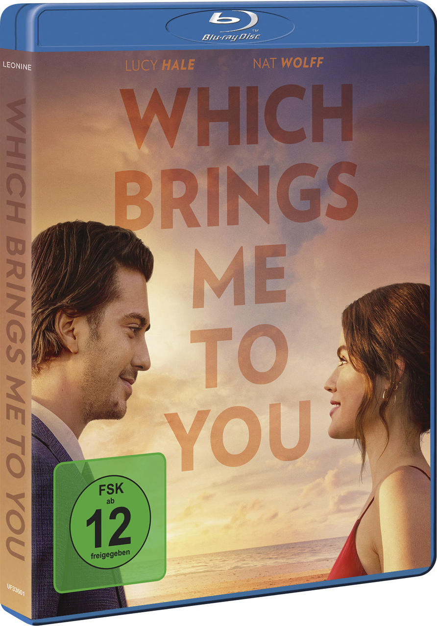 Blu-ray-Filmhülle mit Lucy Hale und Nat Wolff auf dem Cover. Der Film heißt 'Which Brings Me To You'.