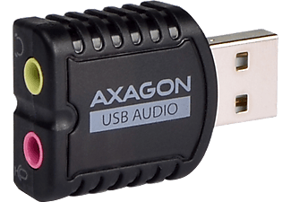 AXAGON USB 2.0 külső hangkártya, mono mikrofon jack bemenet, sztereó jack kimenet (ADA-10)