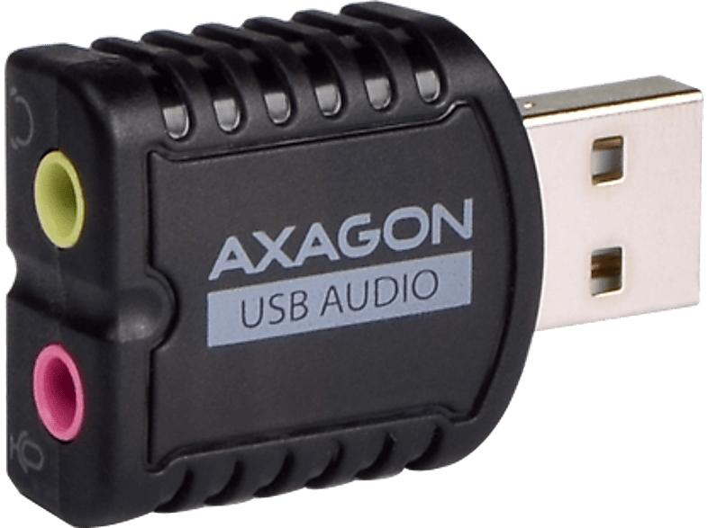 AXAGON USB 2.0 külső hangkártya, mono mikrofon jack bemenet, sztereó kimenet (ADA-10)