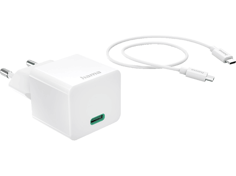 Hama USB-Steckdosenadapter – 2,1 A Ladegerät, Weiß, Kompakt