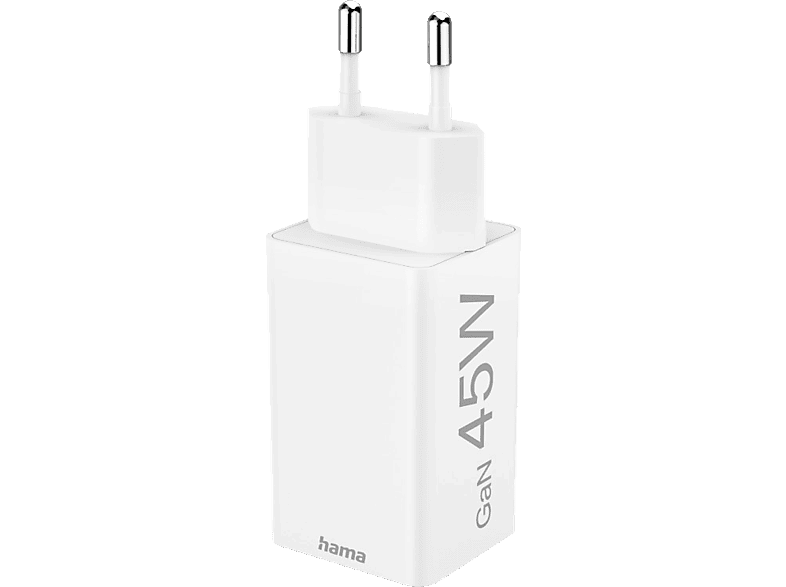 HAMA USB-C / USB-A Mini-Ladegerät Universal, Weiß