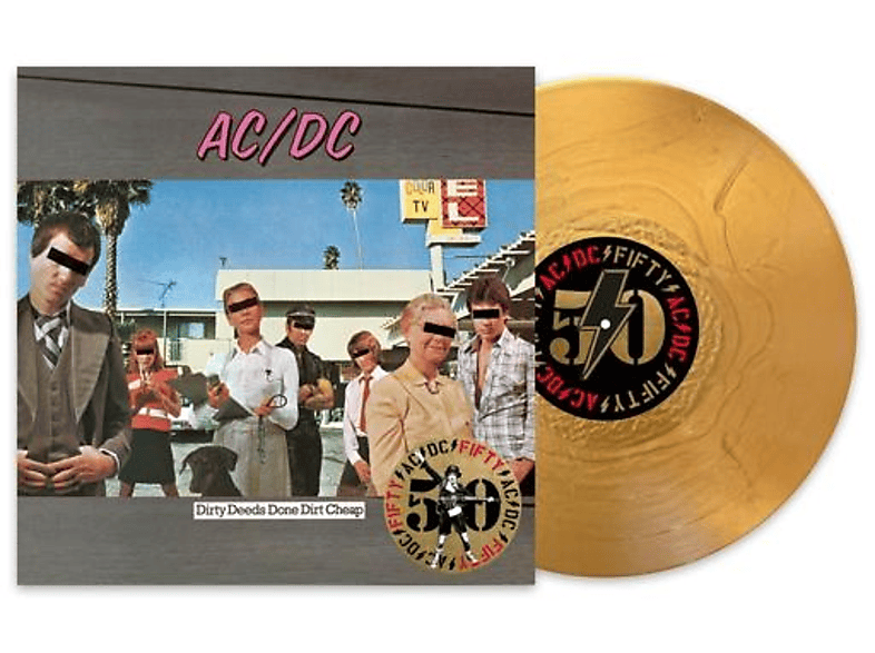 AC/DC - Dirty Deeds Done Dirt Cheap/gold vinyl - (Vinyl)