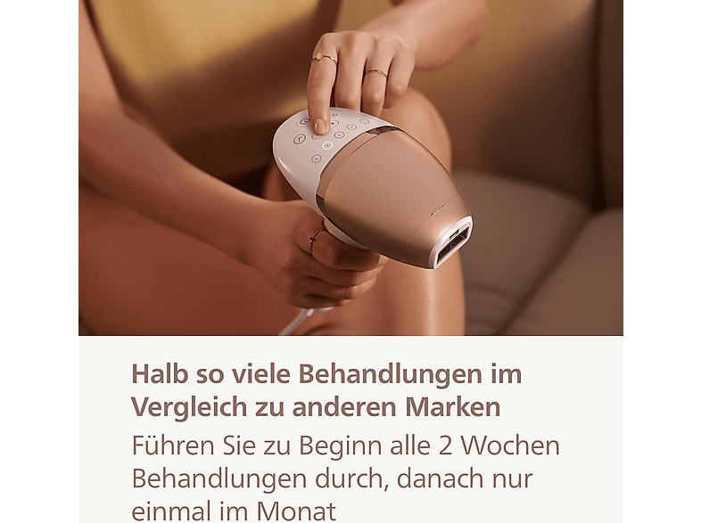 Philips BRI945/00 Lumea Prestige IPL-Haarentfernungsgerät (Weiß, mit 2 Aufätze, Netzbetrieb) — Foto 3 von 5
