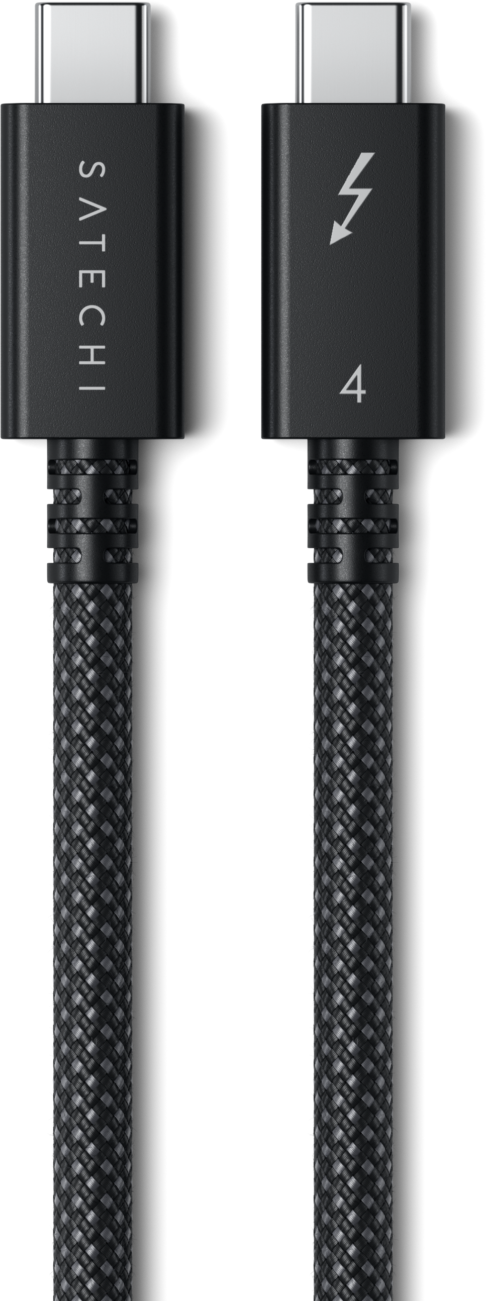 Fekete Satechi USB-C - Thunderbolt 4 kábel.