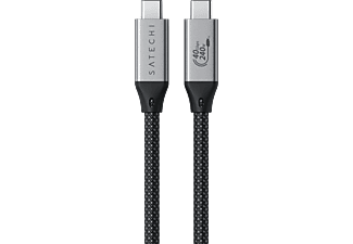 SATECHI USB4 Pro fonott kábel, 1,2 méter, fekete (ST-YU4120M)