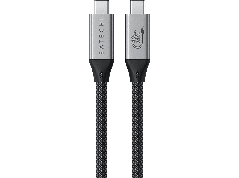 SATECHI USB4 Pro fonott kábel, 1,2 méter, fekete (ST-YU4120M)