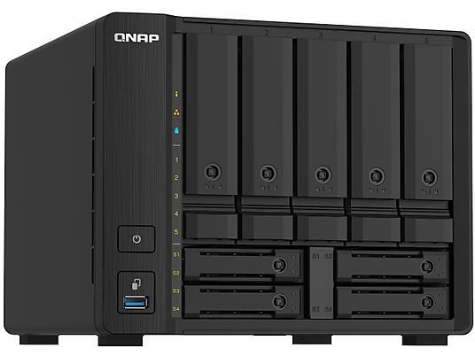 QNAP TS-932PX-4G - Ohne Festplatte (HDD, 0 TB, Schwarz)