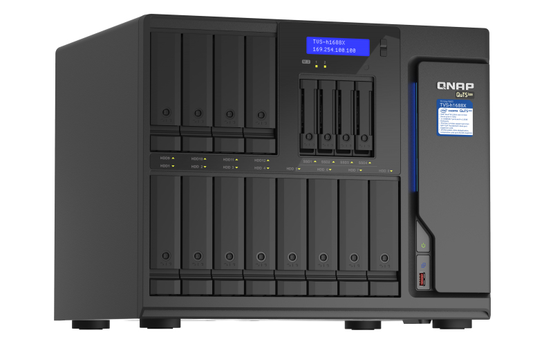 QNAP TVS-H1688X-W1250-32G - Senza disco fisso (HDD, 6 GB, bianco)