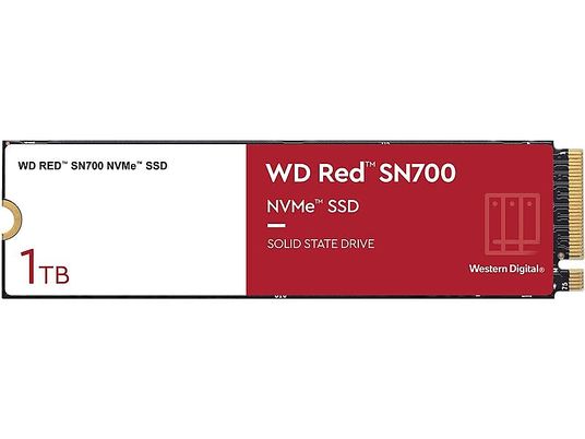 WESTERN DIGITAL WDS100T1R0C - Disque dur interne (SSD, 1000 GB, Rouge)