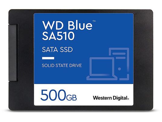 WESTERN DIGITAL SA510 - Interne Festplatte (SSD, 500 GB, Blau)
