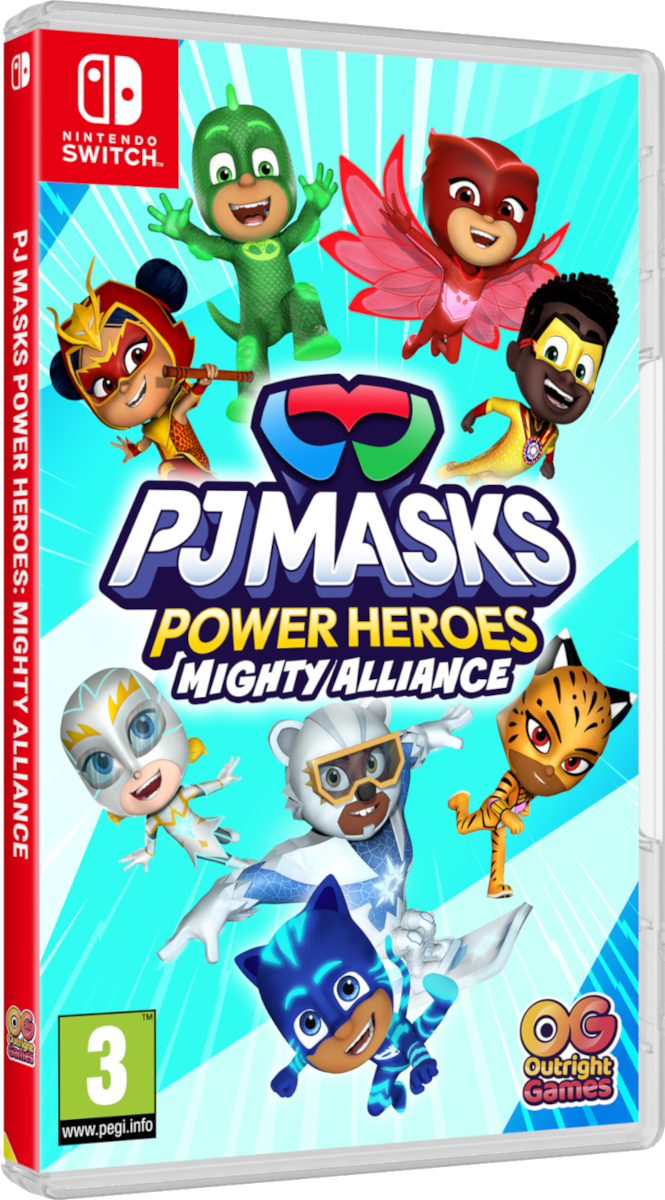 Nintendo Switch játéktok a PJ Masks Power Heroes-tól. Több rajzfilmfigurát is tartalmaz.