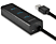 AXAGON USB 3.0 mini 4 portos USB HUB, 30 cm kábel, fekete (HUE-S2B)