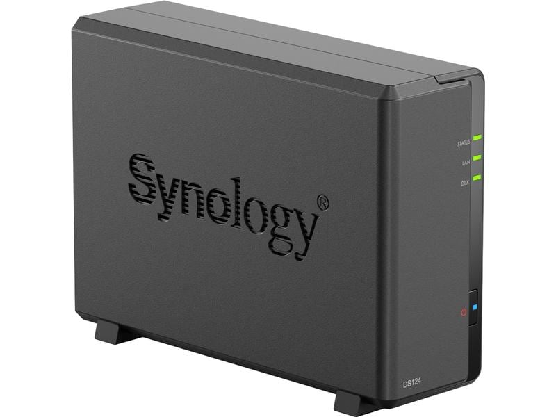 SYNOLOGY DS124 - Sans disque dur. (SSD, 1 GB, Noir)