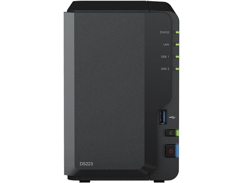 SYNOLOGY DiskStation DS223 - Avec disque dur (HDD, 8 TB, Noir)