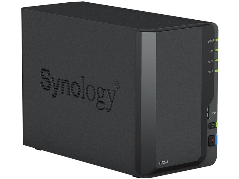 SYNOLOGY DiskStation DS223 - Avec disque dur (HDD, 8 TB, Noir)