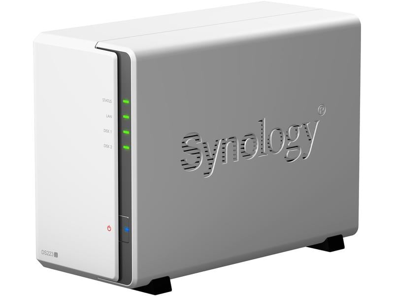 SYNOLOGY DS223j - Avec disque dur (HDD, 8 TB, Blanc)