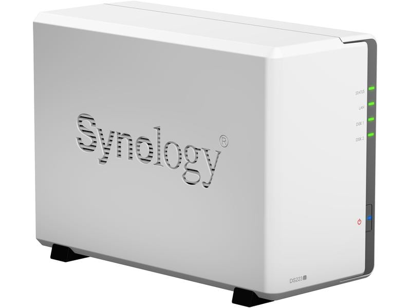SYNOLOGY DS223j - Avec disque dur (HDD, 8 TB, Blanc)