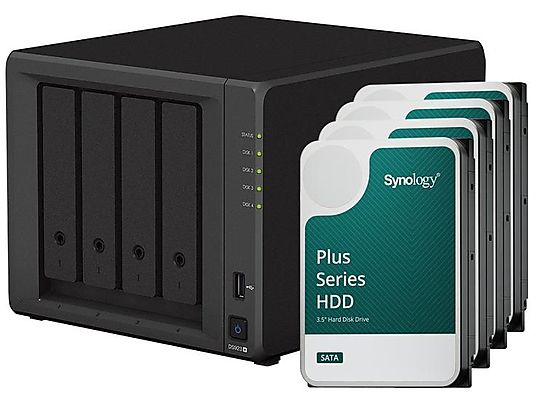 SYNOLOGY Diskstation DS923+ - Avec disque dur (HDD, 32 TB, Noir)