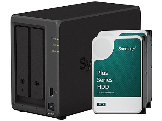 SYNOLOGY DiskStation DS723+ - Avec disque dur (HDD, 16 TB, Noir)