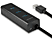 AXAGON USB 3.0 mini 4 portos USB HUB, 120 cm kábel, fekete (HUE-S2BL)