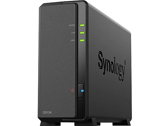 SYNOLOGY DS124 - Mit Festplatte (HDD, 8 TB, Schwarz)