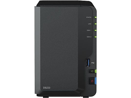 SYNOLOGY DS223 - Con hard disk (HDD, 16 TB, bianco)