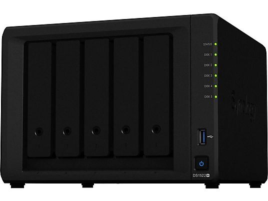 SYNOLOGY DiskStation DS1522+ - Con hard disk (HDD, 8 GB, bianco)