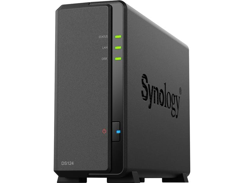 SYNOLOGY DiskStation DS124 - Avec disque dur (HDD, 4 TB, Noir)
