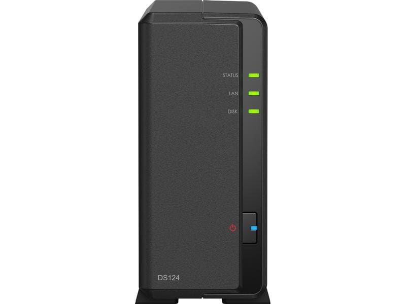 SYNOLOGY DS124 - Avec disque dur (HDD, 6 TB, Noir)