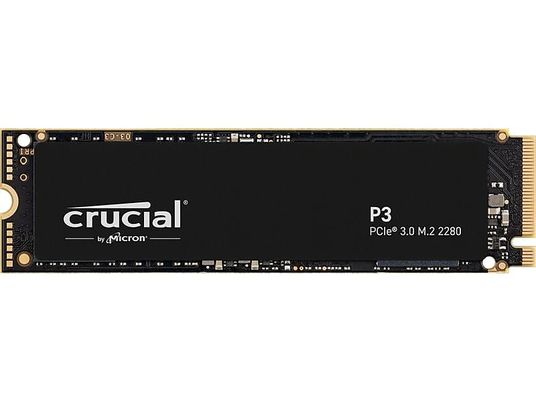 CRUCIAL P3 - Disque dur interne (SSD, 500 GB, Noir)
