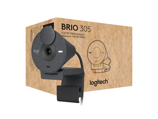 LOGITECH Brio 305 - Webcam (Gris)