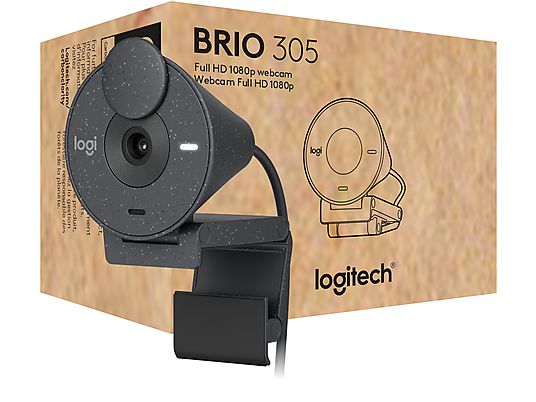 LOGITECH Brio 305 - Webcam (Grau)