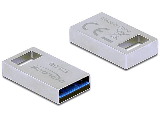 DELOCK 54072 - USB-Stick  (128 GB, Silber)
