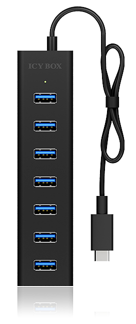 RAIDSONIC IB-HUB1700-C3 - Concentrateur USB (Noir)