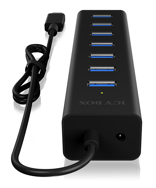 RAIDSONIC IB-HUB1700-C3 - Concentrateur USB (Noir)