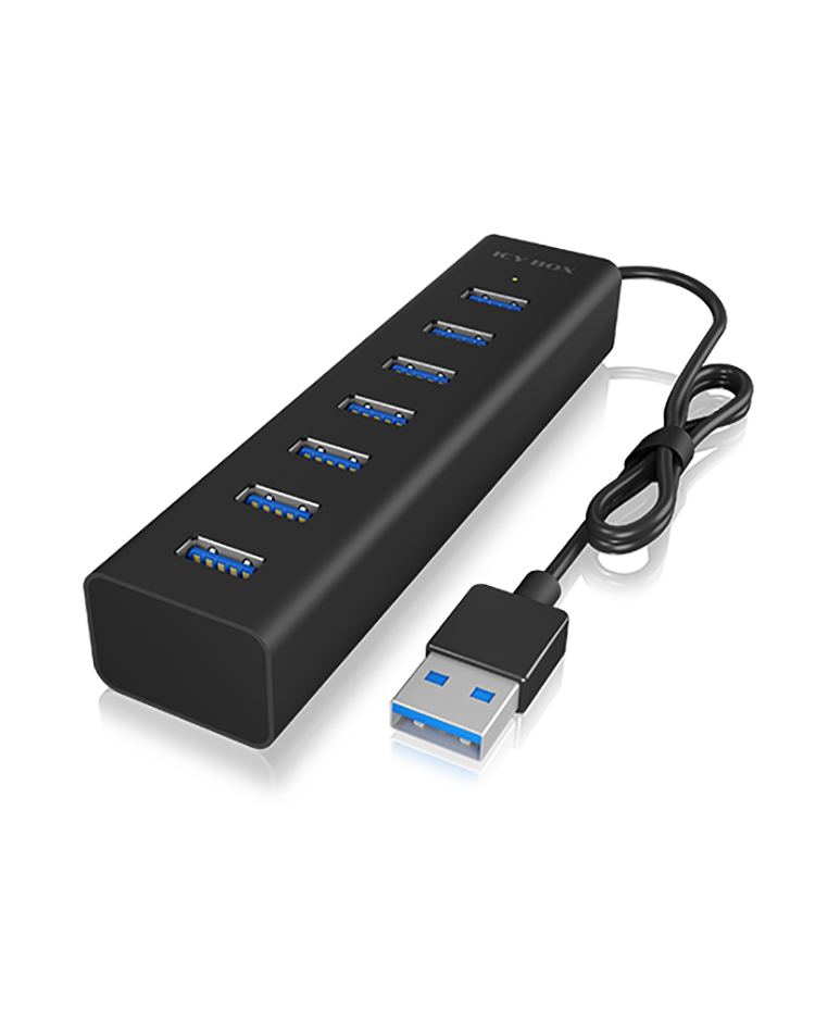 RAIDSONIC IB-HUB1700-U3 - USB 3.0-Hub (Noir)