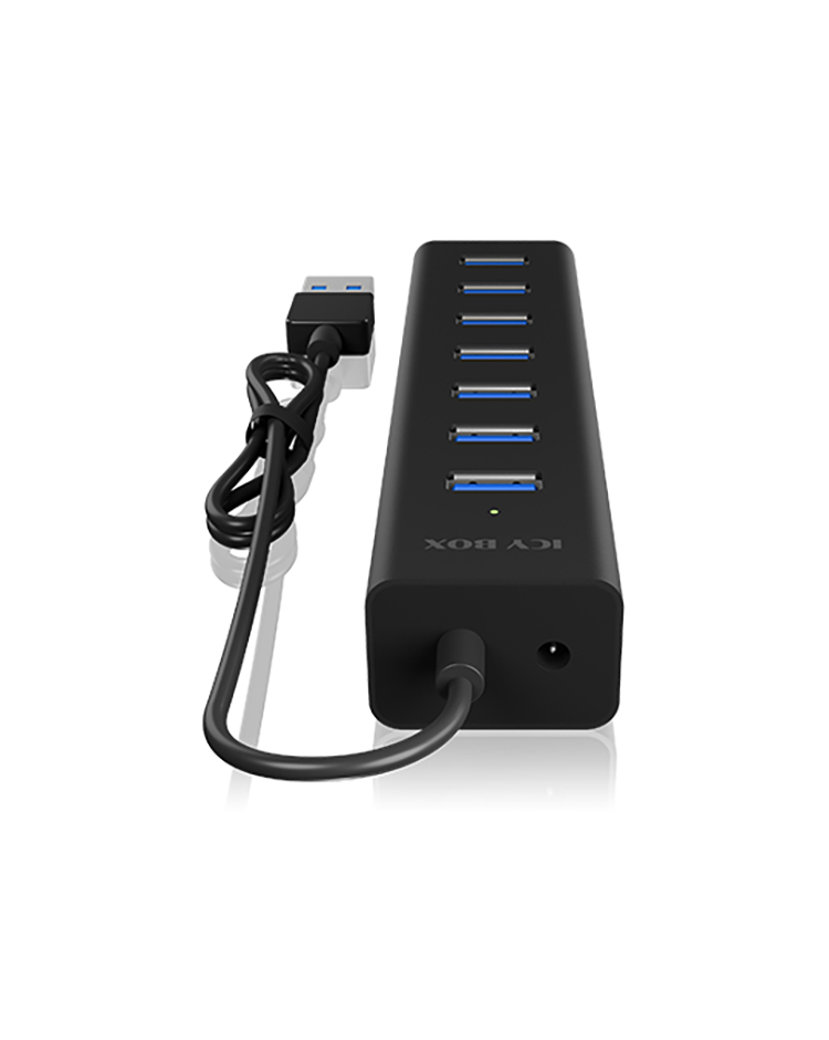 RAIDSONIC IB-HUB1700-U3 - USB 3.0-Hub (Noir)