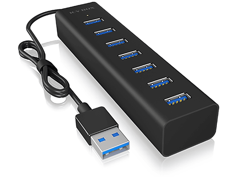 RAIDSONIC IB-HUB1700-U3 - USB 3.0-Hub (Schwarz)